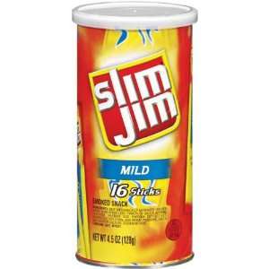 Slim Jim Spicy Smoked Snack Mild Sticks Grocery & Gourmet Food