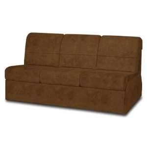  Fairview Cocoa faux suede Armless TB Couch