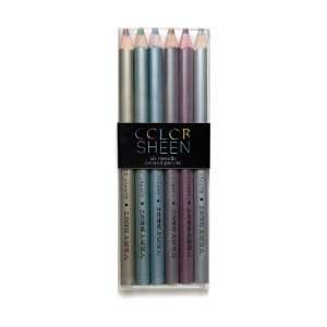 International Arrivals Color Sheen Metallic Pencils   Set of 6 (128 53 