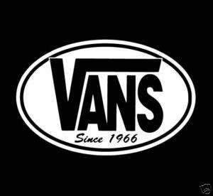 Vans Shoes 9 Decal Surf Skate BMX Window Sticker  