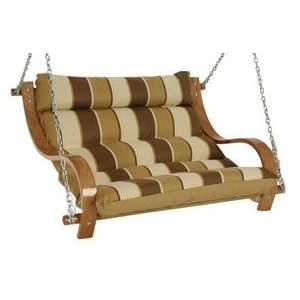  Hatteras Hammocks Double Cushioned Swing (Taupe and Brown 