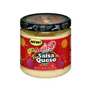 Arriba, Salsa Dip Con Queso, 16 Ounce (6 Pack)  Grocery 