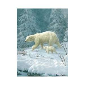  Polar Bear Arrival Raschel Blanket