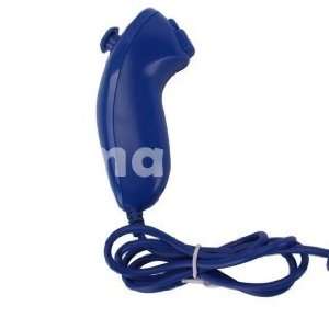  Nunchuk Game Controller for Nintendo Wii Blue Video Games