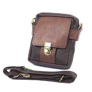  Claire Chase 2113 cafe Small Two Toned Man Bag   Cafe 