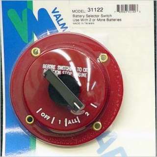 VALMAR 31122 RED BOAT BATTERY SELECTOR SWITCH  