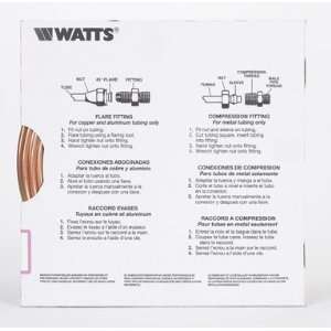  3 each Watts Anderson Barrows Pre Cut Copper Tubing (CTF 
