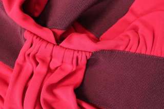 750 Valentino RED Dress Ruboni Jersey Elegant Draped M #00084H  