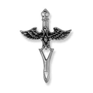 Mens Inspired Art Wings of Desire Ambition Sword Dagger Celtic Cross 