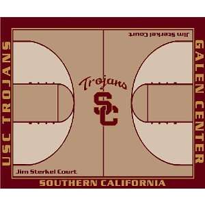 USC Trojans College Basketball 10x13 Rug from Miliken  