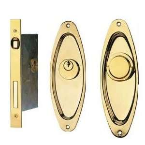    Von Morris 82093 Life Time Brass Pocket Door Lock