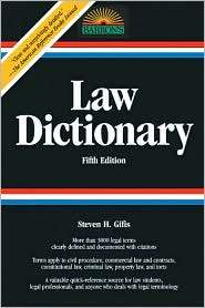 Law Dictionary Trade Edition, (0764119966), Stephen H. Gifis 