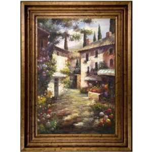 Artmasters Collection 11563 64AG The Village Framed Oil Painting
