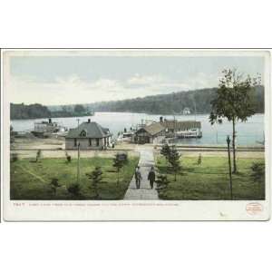  Reprint First Lake, Old Forge House, Fulton Chain, N.Y 