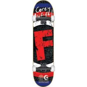 Foundation Duffel Asphalt II Complete Skateboard   7.87 w/Mini Logos 
