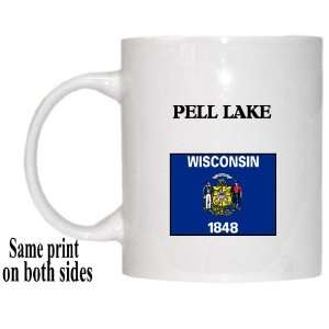    US State Flag   PELL LAKE, Wisconsin (WI) Mug 