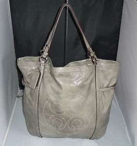 COACH AUDREY PATENT LEATHER ANDIE CINCHED TOTE BAG, SHOULDER BAG 17036 