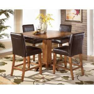  5 pc Urbandale Square Counter Height Pedestal Table Dining 