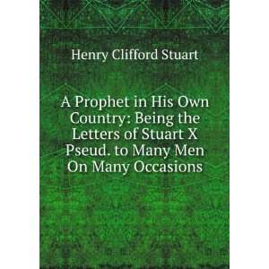   Pseud. to Many Men On Many Occasions Henry Clifford Stuart Books
