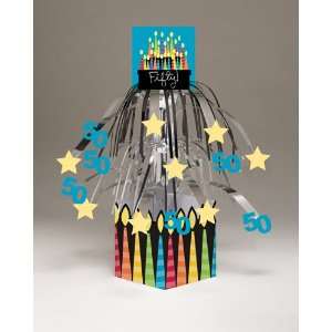 50th Birthday Candles Mini Cascade Centerpieces