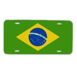  Brazil Brazilian Brasil Flag Vanity Auto License Plate 