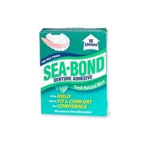  Sea Bond Denture Adhesive Uppers Fresh Natural Mint   15 