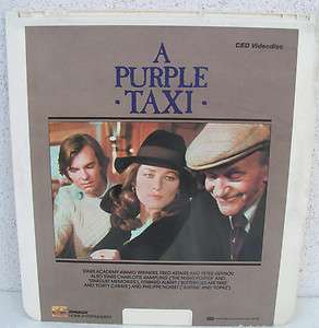 PURPLE TAXI FRED ASTAIRE PETER USTINOV CED RCA VIDEO DISC VERY RARE 
