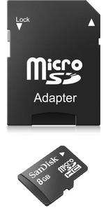   Memory Card+SD Adapter for Motorola Driod 2 Global Android Phone