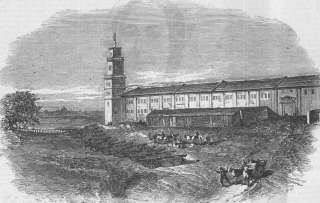 TURKEYThe British Hospital,Uskudar,antique print,1855  