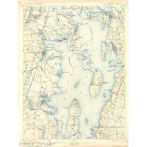  USGS TOPO MAP NARRAGANSETT RHODE ISLAND (RI) 1892