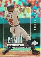 ANDRUW JONES 2001 Upper Deck e Card #1 Braves  