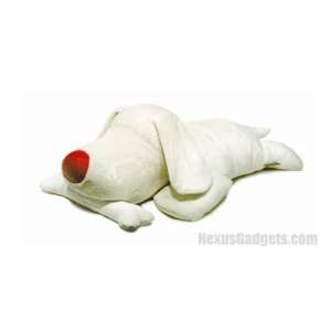 Dog Pillow Plush Cushion in white 