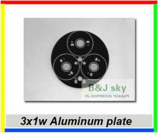   wholesale,LED heatsink use for 3w,3x1w aluminum plate,Diameter 50mm