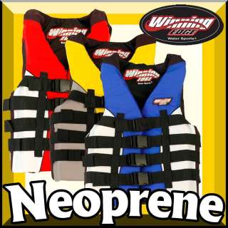 Neoprene Life Jacket PFD Nylon Vest Jet Ski Fishing New  