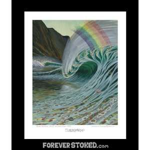  Forever Stoked SPRAY RAINBOW 8 X 10 in. Wave Print