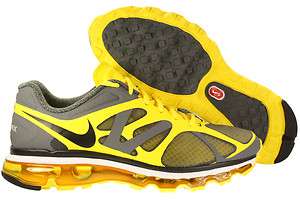New Men Nike Air Max+ 2012 Running Shoes Tennis Grey/Yellow 487982 009 