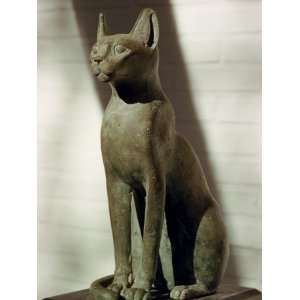 Bubastis, the Goddess of Joy, in Bronze, Cairo Museum, Cairo, Egypt 