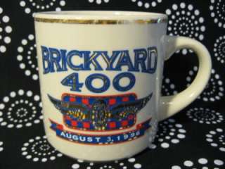 Brickyard 400 August 3 1996 Indy Coffee Cup Mug Nice  