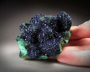 Azurite on Malachite, Anhui Province, China  