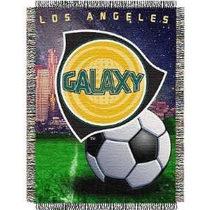  Los Angeles Galaxy MLS Woven Tapestry Throw Blanket (48x60 