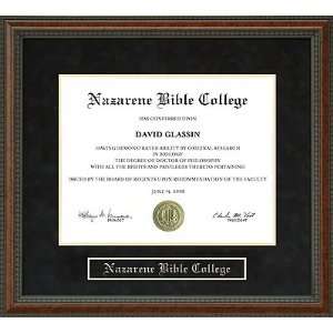  Nazarene Bible College (NBC) Diploma Frame Sports 