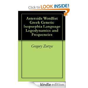 Asteroids Wordlist Greek Genetic Isopsephia Language Logodynamics and 