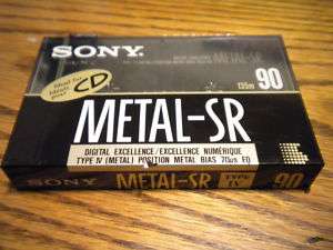 Super Rare Sony Metal SR 90 Blank Cassette MTL SR90c  