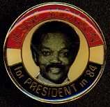 Jesse Jackson For President In 1984 Pin/Back Black History MINT LOOK 