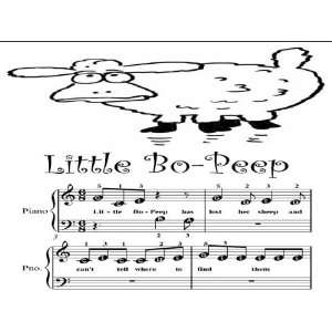 Little Bo Peep Beginner Tots Piano Sheet Music Traditional Childrens 