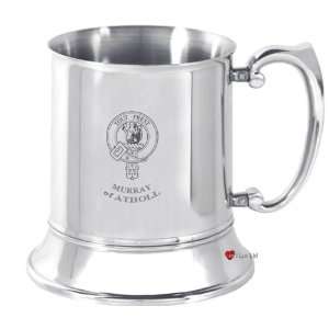  Murray Of Atholl Clan Crest 16oz Stainless Steel Tankard 