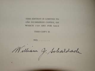 William Schaldach SIGNED 1st LTD Edition UPLAND GUNNING  