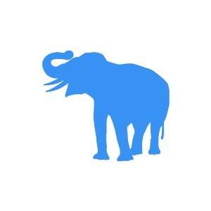  Elephant Large 10 Tall LIGHT BLUE vinyl window decal 