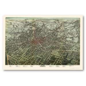  Atlanta, GA Panoramic Map   1892 Poster