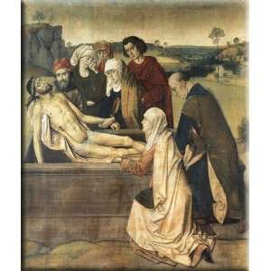  The Entombment 14x16 Streched Canvas Art by Bouts, Dirck 
